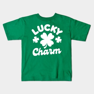 Lucky Sharm Shamrock St Patricks Day Kids T-Shirt